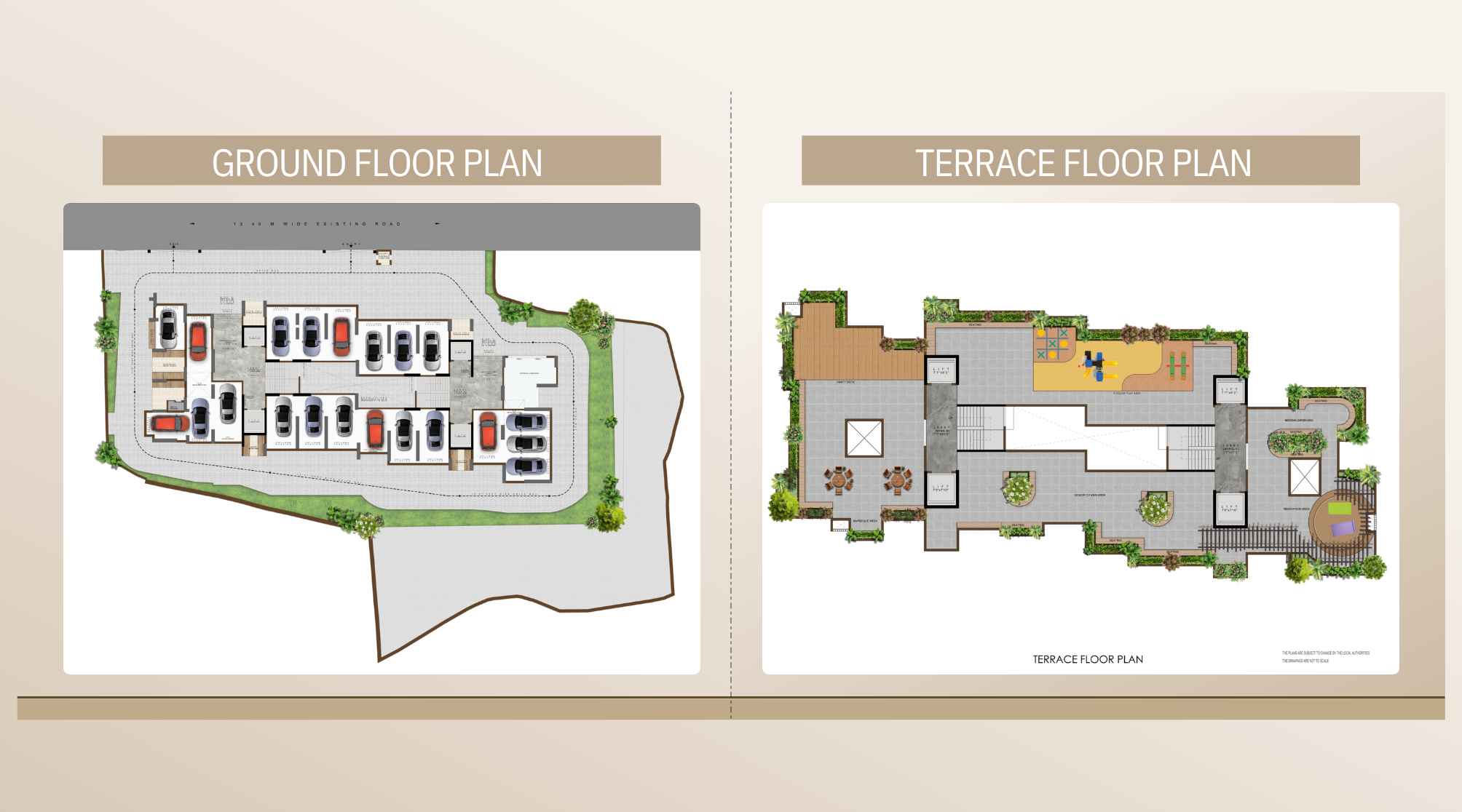 Pranav-PCPL-Ivory-Heights-Ground-&-Terrace-Floor-plan
